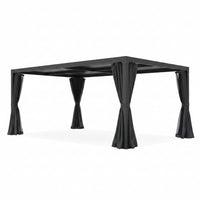Outdoor Pergola Built for Adjustable Shade Control, 12x20 Ft Aluminum Frame, Waterproof Louvered Roof